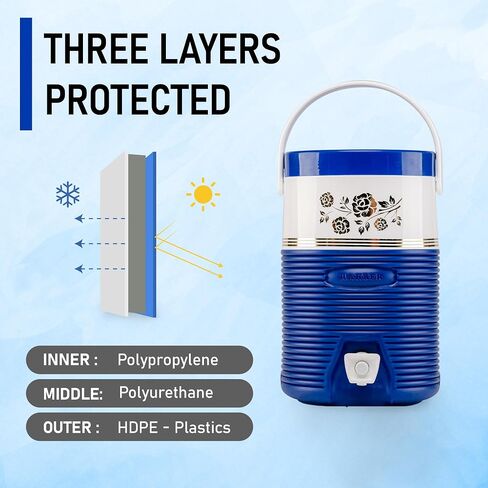 1.2 Gallon Insulated Sports Cooler Water Jug, Beverage Cooler with Flip Lid Pour Spout Perfect for Outdoor & Sports Activity in Saudi Arabia