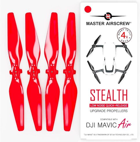 Master Airscrew Stealth Propellers for DJI Mavic Air - Black, 4 pcs in Saudi Arabia