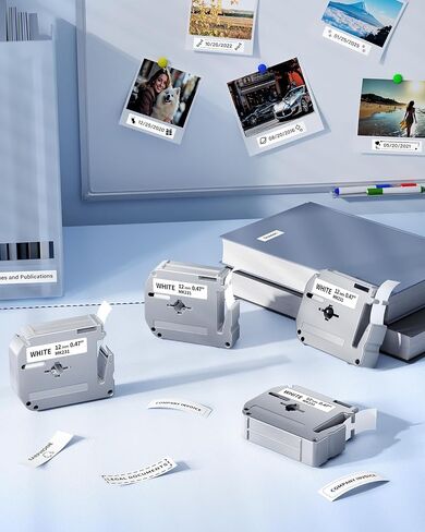 متوافق مع M-K231 M-K231S Brother M Tape 12mm 0.47 White P Touch MK231 M231 M-231 PTM95 TAPE Work for Brother PT-M95 PT-65 PT-45 PT-80 PT-70 PT-90 refills ، 4 pack in Kuwait