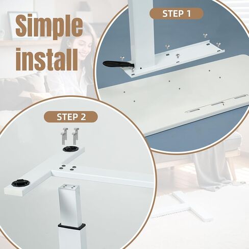 31.5 '' * 15.7 'طاولة السرير المفرطة مع عجلات ، مستشفيات قابلة للتعديل ، طاولة سرير استخدام المنزل ، طاولة الكمبيوتر المحمول المتداول ، مكتب الدائمة المتنقلة - أبيض in Kuwait