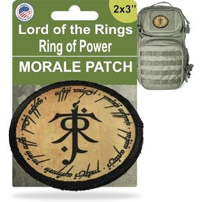 Rings of Power Morale Patch | Lord of The Rings Ring of Power Patch by RedheadedTshirts | Lord of The Rings Patch for Your Plate Carrier Patches, Hat Patches, Backpack, Hat and Tactcial Gear