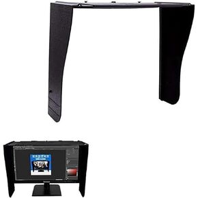 Desktop Computer Monitor Hood, Foldable Anti-Glare Light Shield, 40-66CM Width Adjustable, Provides Privacy and Protection, for Block Light