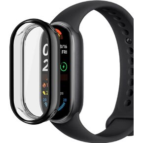 for Xiaomi Smart Band 9 Case, Protective Case TPU All-Around Soft TPU Cover Bumper Frame Xiaomi Smart Band9 corresponding（Black）