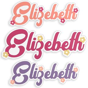Custom Monogram Name Sticker, Personalized Name Initial Decals Waterproof Die-Cut Vinyl Stickers Name Sticker Decal, Custom Decal for Tumbler, Laptop, Personalized Gift, Kids Labels Birthday Gifts