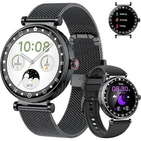 Smart Watch for Women, 1.19" AMOLED Display Fitness Tracker Bluetooth Make/Answer Call, Watches with 110+ Sports Modes/Heart Rate/SpO2/Sleep Monitor, Smartwatch IP68 Waterproof for Android iOS