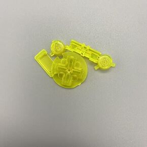 Game Boy Color High Quality Button Set with Matching IR Cover - Clear Yellow