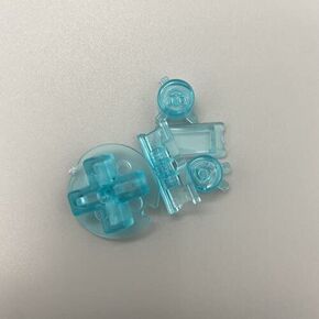 Game Boy Color High Quality Button Set with Matching IR Cover - Clear Blue