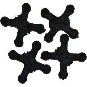 Bowjax slipjax سلسلة كاتم الصوت أسود 4 pk.