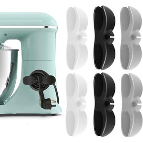 Cord Organizer for Appliances, Upgraded Kitchen Cord Holder Stick on Cooker Accessories for Blender, Air Fryer, Coffee Maker, Pressure Cooker, Toaster(6 Pack)