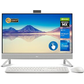 Dell Inspiron 7000 All-in-One Desktop, 27'' FHD Touchscreen, 12th Gen Intel Core i7-1255U, GeForce MX550, 16GB RAM, 1TB SSD, HDMI, RJ-45, Wireless Keyboard&Mouse, WiFi 6 Windows 11 Home, White (7700)