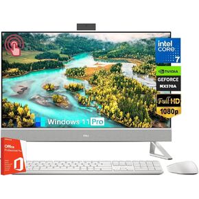 Dell Inspiron 7730 27 Inch All-in-one Desktop, FHD Touch Screen, Core 7 150U CPU(Up to 5.4 GHz), GeForce MX570A, 64 GB RAM, 4 TB SSD, Wi-Fi 6E, Windows 11 Pro & Office Pro 2024 Lifetime License
