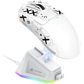 ATTACK SHARK X11 Ultra-Light Triple Mode Gaming Mouse PAW3311 Optical Sensor 22K DPI 5 programmable Buttons for PC/Mac Black&Sticker