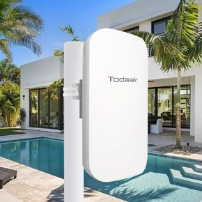 Outdoor WiFi Extender，WiFi Booster | AI Watchdog | Repeater&AP Mode｜IP65 Weatherproof | Up to 1200Mbps Dual Band WiFi Repeater | Covers Up to Least 3440 Sq. ft and 30 Devices
