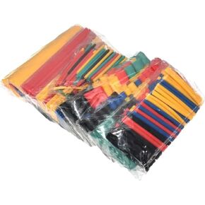 جديد 2024 328pcs/مجموعة الأكمام غلاف سلك السيارة أطعمة أنبوب الكبل الكهربائي الحرارة أنبوب أنبوب أنابيب polyolefin 8 أحجام ملحقات ملونة مختلطة