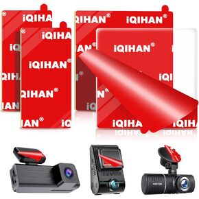 منصات لاصقة لزجة من أجل حملة داش كام-استبدال ملصق مزدوج مقاوم للحرارة من 4 عبوات من أجل الزجاج الأمامي Dashcam ، حاملي كاميرا لوحة دائرة القيادة للسيارات (مربع ومستطيل) in Kuwait