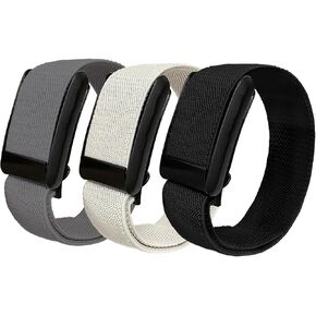 Yeahxing 3 Packs Stretchy Band for Whoop 4.0 - Sports Nylon Straps for Men Women, Soft, Comfort, Durability, Breathable, Easy to Use and Adjustable (24cm)