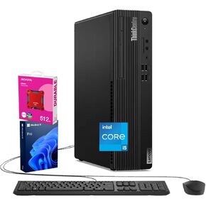 Lenovo ThinkCentre M70s SFF Business Desktop | 14th Gen Intel 10-Core i5-14400 | 16GB DDR5 | 512GB SSD | HDMI | DP | Wi-Fi 6 | Wired KB & Mouse | Windows 11 Pro | Bundle with ADATA 512GB External SSD