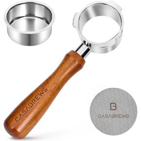 CASABREWS 51mm Bottomless Portafilter with Puck Screen & Filter Basket, 3 Ears Espresso Handle for CM5418 & 3700Essential
