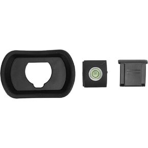3 Pcs Set Camera Viewfinder Eye Cup Hot Shoe Cover and Bubble Level for GFX100II 100 XH1 XH2S GFX50S X T5 T4 T2 T
