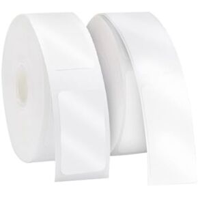 Durable Label Maker Tape Compatible with Katasymbol,Strong Adhesive Waterproof and Oil-Resistant,0.59 * 157 Inch(15mm*4m),2PCS,White