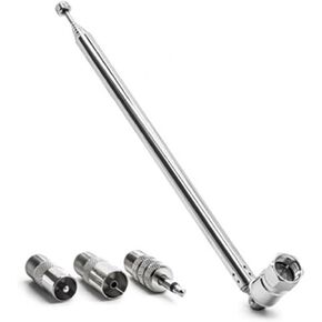 Telescopic F Type Radio Antenna 75 Ohm Replacement Antenna for Bose Wave Radio