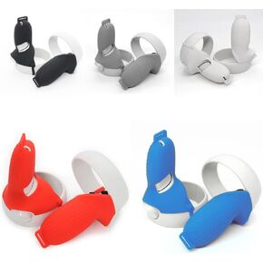 Silicone Sleeve Case Cover Fit for Quest 2 All-in-One Gaming VR Controller