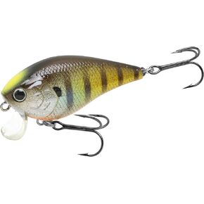 LUCKY CRAFT 1.5WV DRS Deep Rattle Sound Crankbait Fishing Lures, Shallow Diving Trout and Bass Lures, 3-4ft Depth, Square Bill Crankbait, Saltwater Fishing Gear, 175 Flake Flake Kabuki Gill