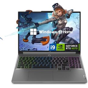 Lenovo Legion Gaming Laptop, 16" QHD+ (2560 x 1600) 165 Hz, Intel i9-14900HX, NVIDIA GeForce RTX 4070, 64GB RAM, 2TB SSD, RGB Backlit Keyboard, Windows 11 Home