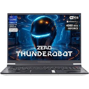Thunderobot Zero 16 i9 RTX 4070 Gaming Laptop, 16" WQXGA 240Hz 2.5K Display, 14th Gen Intel Core i9-14900HX, GeForce RTX 4070, 32GB DDR5 RAM, 1TB SSD, RGB Backlit KB, Wi-Fi 6, Win 11 Home, White