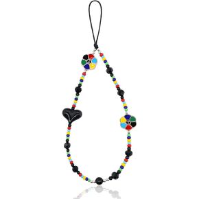 Phone Charm with Beaded Crystals, Universal Phone Strap, Handmade phone charms strap for Women Girls