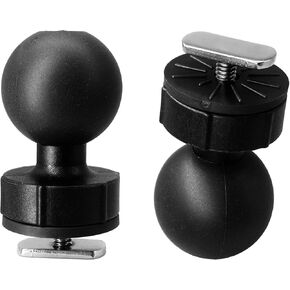 2 pcs 1.5" Track Ball Mount Base with T-Bolt Attachment for Kayak/Boat Track, Compatible with RAM, Arkon, iBolt and More 1.5 inches/C Size Ball Double Socket Arm, for Fish Finder/GPS Mount