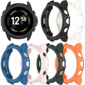 Protector Case Cover for Fossil Gen6 Case 42mm/ 44mm/ TPU Anti-Scratch Bumper Protective Shell for Fossil Women's 42mm/Gen6 Men's 44mm Smartwatch (Men's,Black/Blue/Green/White)