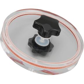 Generic Discs TAGA Protector, Transparent, 4.3 Inches in Diameter, Extended Useful Life, Disk Cleaning Protective Clamp/Holder, Water with Cleaning Cloth for (Black)