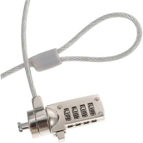 NUOBESTY 1.8m Laptop Security Lock -Theft Cable Lock for Notebooks Desktops Portable Compatible Standard Security Keyholes Professional Practical Design