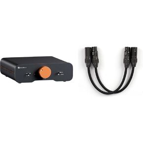 Fosi Audio XLR Cable 1ft 2 Pack and ZD3 Desktop DAC Preamp for Home Stereo Amplifier