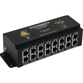 Ditek DTK-WM8NETS 8 Channel Wall Mount Poe Ethernet Protector 1u Shielded Rj45 In/out 10gbe