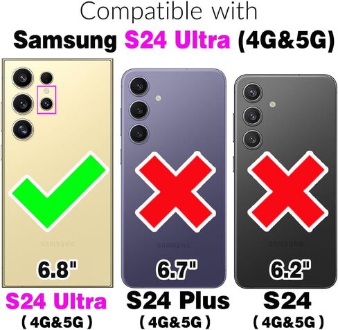 حالة هاتف ASUWISH لـ Samsung Galaxy S24 Ultra 5G SHIPPER WALLET قابلة للفصل مع وجود غطاء خليج قابل للانفصال مع حامي شاشة Crossbody Crossbody Slot S24ULTRA 24S S 24 24ULTRA GRAY in Saudi Arabia