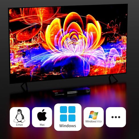 محول HDMI KVM 8 منافذ 4K@30 هرتز، محول KVM 8 في 1 مع محاور USB2.0 + جهاز تحكم عن بعد بالأشعة تحت الحمراء + محدد سطح المكتب + 8 قطع كابلات 2 في 1 كيلو فولت إم in Saudi Arabia