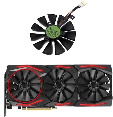 RTX2060 2070 87mm T129215SL T129215SH مروحة تبريد بطاقة الرسومات (C-FAN) in Kuwait