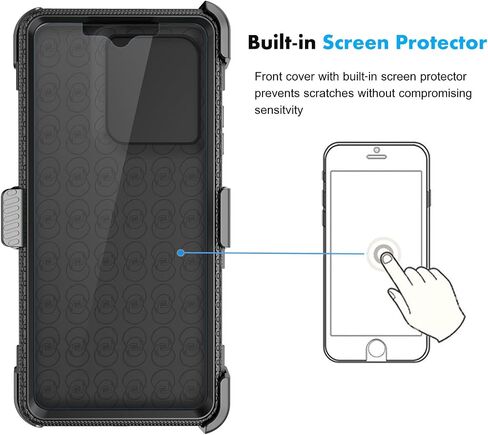 Njjex for Moto G 5G 2025 Case, for Motorola Moto G 5G 2025 Phone Holster Case, [Nbeck] Shockproof Heavy Duty Built-in Screen Protector Rugged Swivel Belt Clip Holster Kickstand Hard Cover [Green] in Saudi Arabia