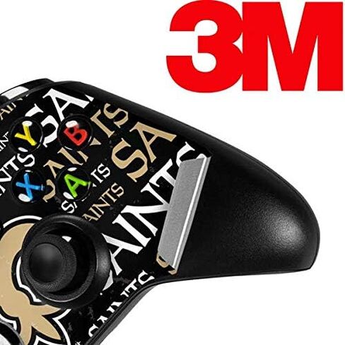 Skinit Skinit Gaming Gaming Skin متوافق مع جهاز التحكم Xbox One X - NFL NEF New Orleans Saints Design Black Blast in Saudi Arabia