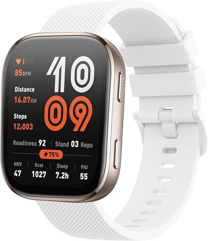 AK Silicone Band Compatible with Amazfit Bip 6 / Bip 5 Watch Band, Amazfit GTR 4 Bands, 22mm Soft Replacement Sport Strap for Amazfit Bip 6 / Bip 5 / GTR 4 Women Men in Saudi Arabia