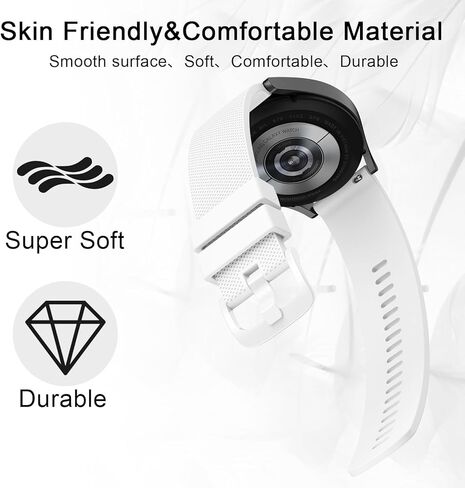 AK Silicone Band Compatible with Amazfit Bip 6 / Bip 5 Watch Band, Amazfit GTR 4 Bands, 22mm Soft Replacement Sport Strap for Amazfit Bip 6 / Bip 5 / GTR 4 Women Men in Saudi Arabia