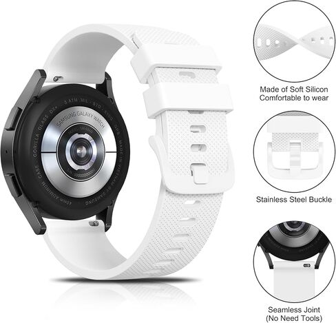 AK Silicone Band Compatible with Amazfit Bip 6 / Bip 5 Watch Band, Amazfit GTR 4 Bands, 22mm Soft Replacement Sport Strap for Amazfit Bip 6 / Bip 5 / GTR 4 Women Men in Saudi Arabia