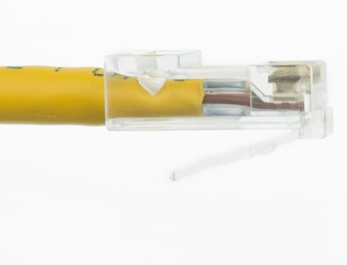 كبل CableWholesale Cat5e Ethernet ، كابل شبكة 24AWG مع موصل مطلي بالذهب RJ45 ، 4 زوج من النحاس العاري ، وزوج الإنترنت غير الملتوي غير الملتوي (UTP) ، 25 قدمًا ، أصفر ، أصفر in Kuwait