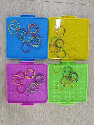 40 حزمة 6.3 بوصة مزدوجة الجوانب Geoboard الرياضيات المناورات الهندسة البلاستيكية المناورات Geoboards الرياضية مع الأربطة المطاطية لعبة تعليمية رسومية للإبداع تعلم الهندسة in Saudi Arabia