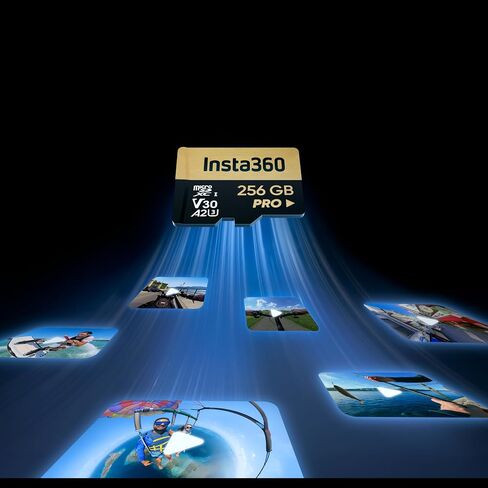 Insta360 64GB UHS-III V30 MicroSD Memory Card for One X/One X2 / X3 / X4, X5, One R/One RS, Ace Pro and Sphere Action Cameras in Saudi Arabia