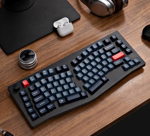 Keychron V10 Max Ergonomic Wireless Custom Mechanical Keyboard, QMK/VIA 75% Compact Hot Swappable Bluetooth/2.4Ghz/USB-C RGB with OSA PBT Keycaps Gateron Jupiter Brown Switch for MacOS & Windows in Saudi Arabia