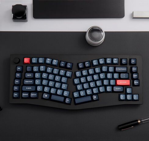 Keychron V10 Max Ergonomic Wireless Custom Mechanical Keyboard, QMK/VIA 75% Compact Hot Swappable Bluetooth/2.4Ghz/USB-C RGB with OSA PBT Keycaps Gateron Jupiter Brown Switch for MacOS & Windows in Saudi Arabia
