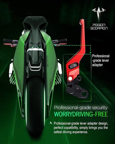 POISON SCORPION Black Motorcycle Brake Clutch Levers Wheel Adjustable Short Compatible with DL650 V-Strom 2004-2010 | SV650 SV650S 1999-2008 | Katana 600 750 GSX650F GSX750F 1998-2006 in Saudi Arabia